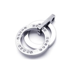メンズ シルバー 純チタンリング ペンダントネックレス（新品）