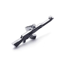 メンズ ゴールデン 純チタン AK47 ライフルペンダントネックレス