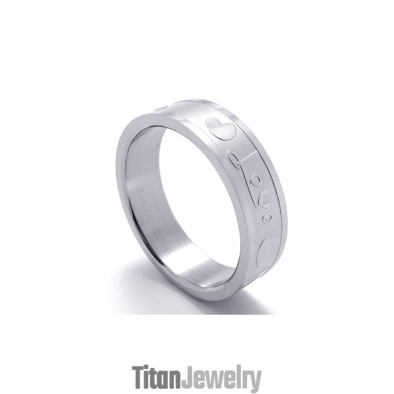 ファッショナブルなパターンと色の輝き。品質の王様チタンリング