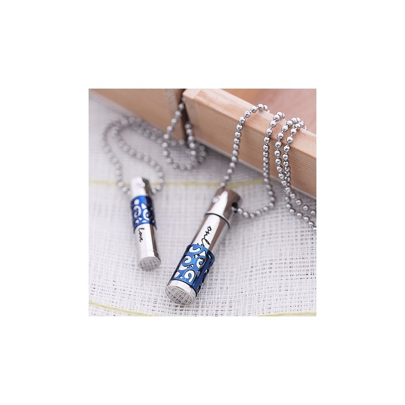 ファッションブルー スイートハート ラバーズ チタンネックレスペンダント ファッションブルー スイートハート ラバーズ チタンネックレスペンダント