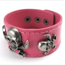 魅力的なデザイン美しい色彩優れた品質のチタンレザーバングル