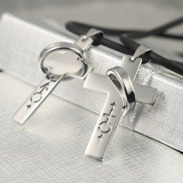 男性と女性のシンボル恋人たちのネックレスペンダント