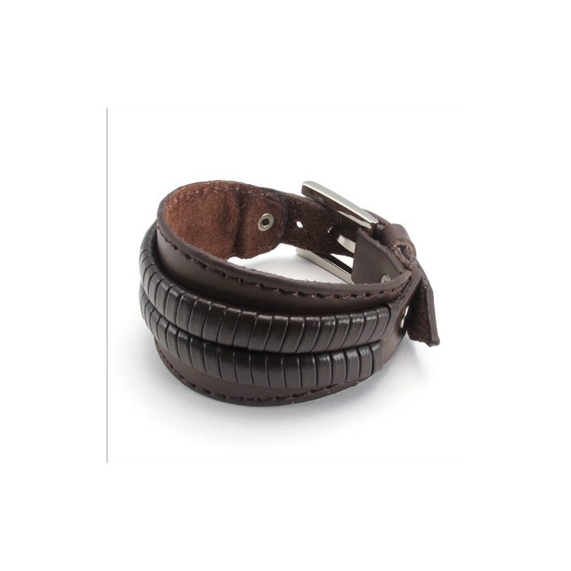 熟練した製造繊細な色と信頼できる品質のチタンレザーバングル