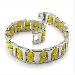 熟練した製造色の輝き信頼できる品質のチタンブレスレット