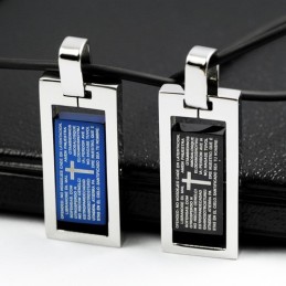 ピエ・ジェス クロス スイートハート ラバーズ チタンネックレス ペンダント