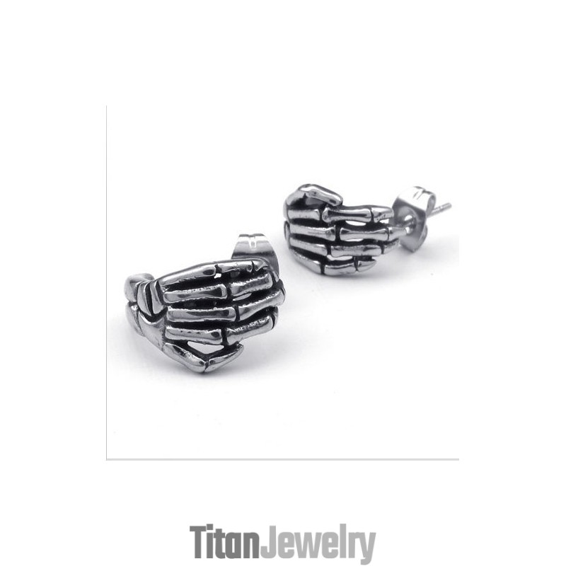 モダンなデザインと繊細な色合いの高品質チタンイヤリング