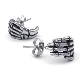 モダンなデザインと繊細な色合いの高品質チタンイヤリング