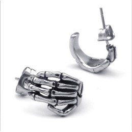 モダンなデザインと繊細な色合いの高品質チタンイヤリング