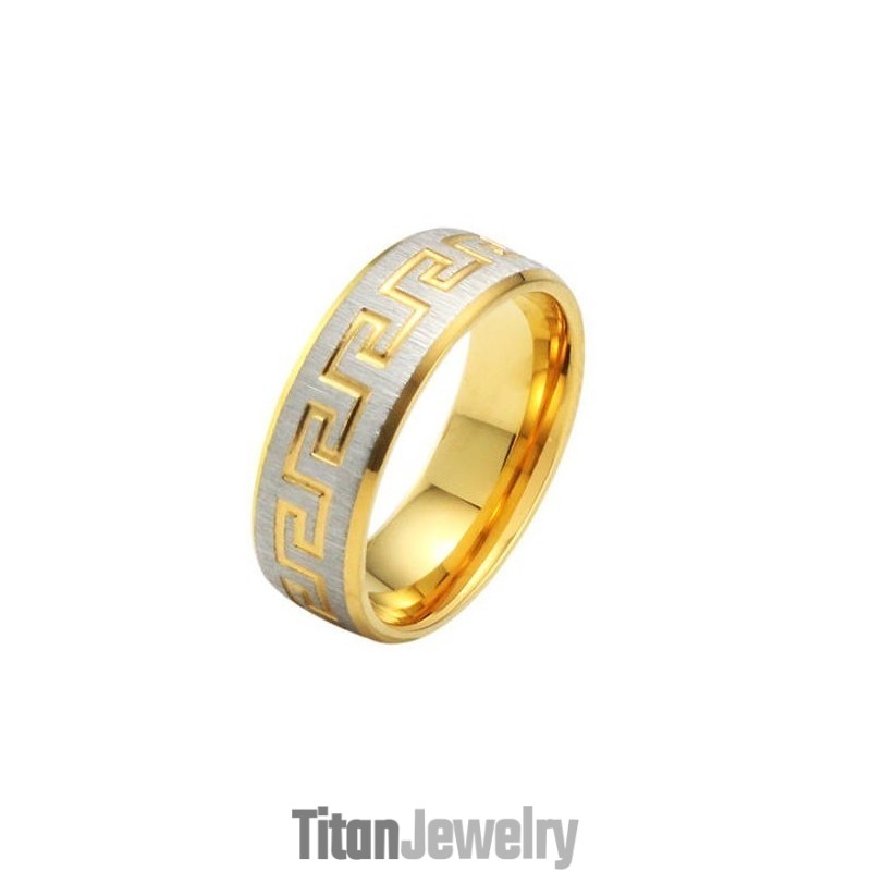 品質と量を保証する男性用チタンリング