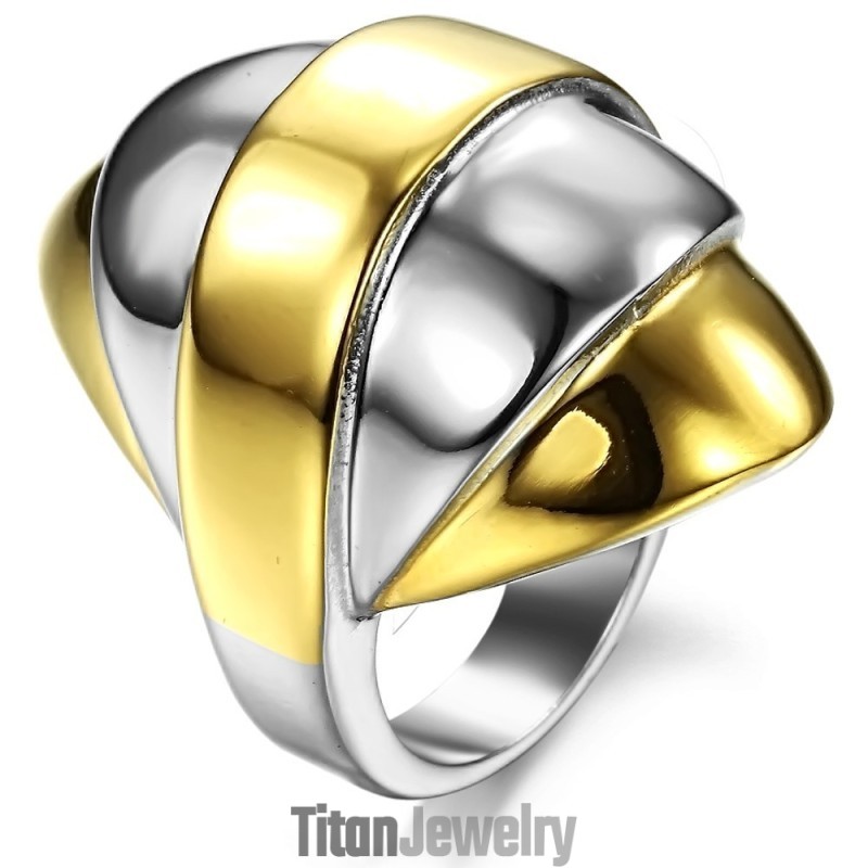 品質と量を保証する男性用誇張チタンリング