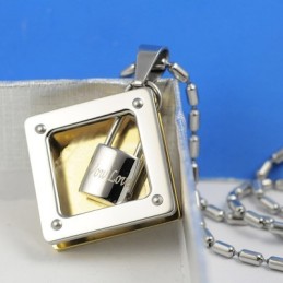 Wow Love スイートハートロック チタンネックレスペンダント