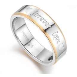 品質と量を保証する恋人のためのファッションチタンリング