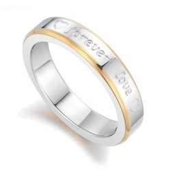 品質と量を保証する恋人のためのファッションチタンリング