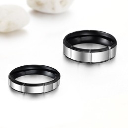 恋人のための高品質レトロチタンリングの女王