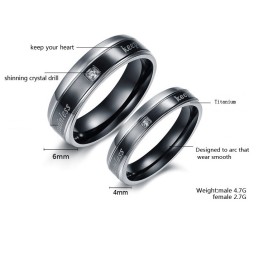 恋人のための安定した品質のエレガントなチタンリング