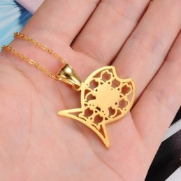 品質と量を保証する魚型チタンネックレス
