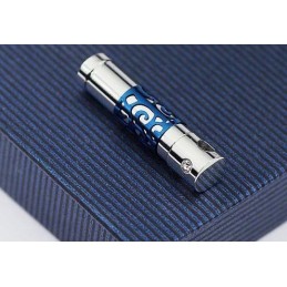 ファッションな青と白の磁器のチタンネックレスペンダント