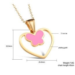 高品質の女性用蝶型チタンネックレスで有名