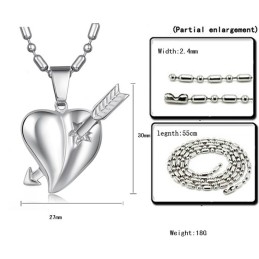 世界中で売れている女性用スイートハートチタンネックレス