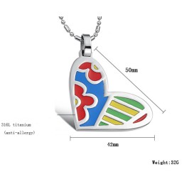 信頼できる品質の女性用スイートハートチタンネックレス