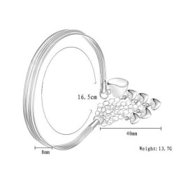 品質と量を保証する女性用スイートハートチタンブレスレット