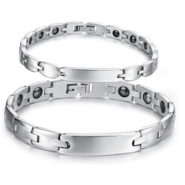 恋人のための健康チタンブレスレット