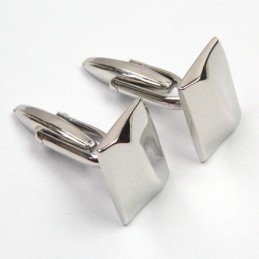 ファッションチタン凸型長方形カフスボタン