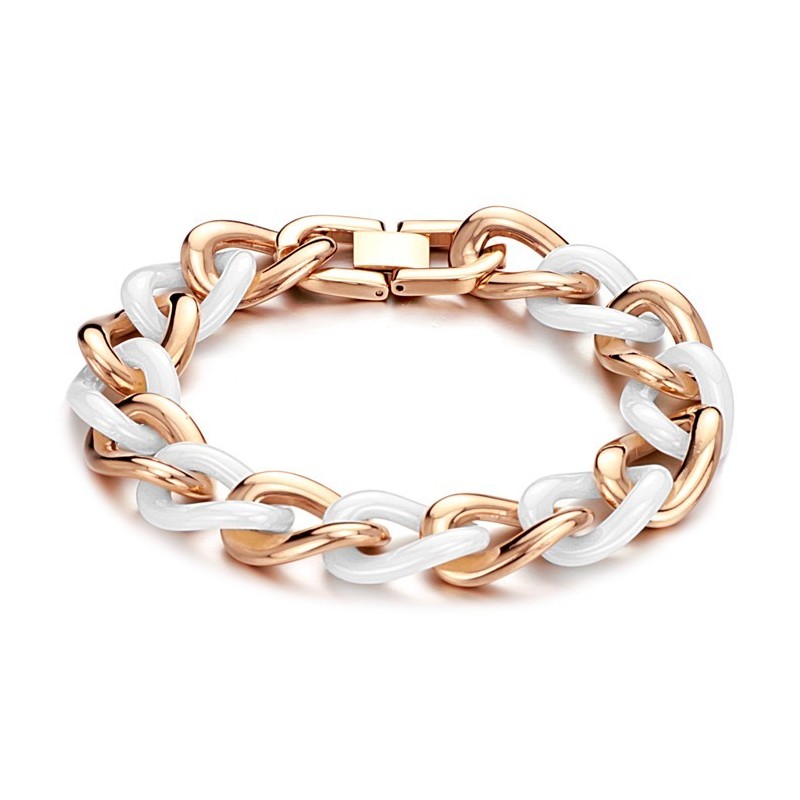 信頼性の高いパフォーマンスチタンセラミックブレスレット