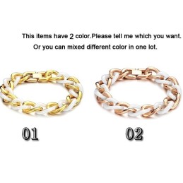 信頼性の高いパフォーマンスチタンセラミックブレスレット