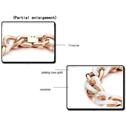 信頼性の高いパフォーマンスチタンセラミックブレスレット