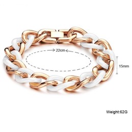 信頼性の高いパフォーマンスチタンセラミックブレスレット