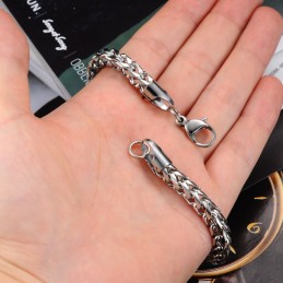 品質と量を保証する男性用クラシックチタンブレスレット