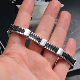 高品質の男性用チタンシリコンバングル
