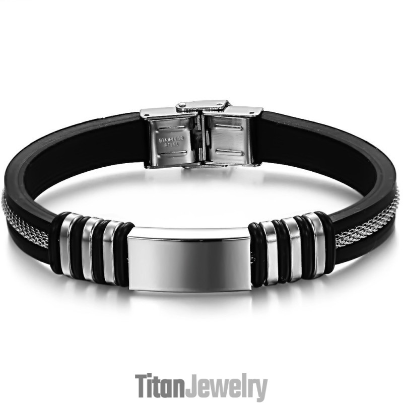 豊富なバリエーションのチタンシリコンバングル