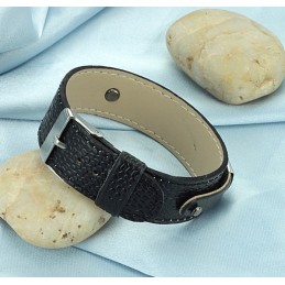 信頼できる品質のブラックチタンPUバングル