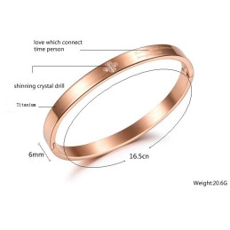 品質と量を保証する女性用チタンバングル