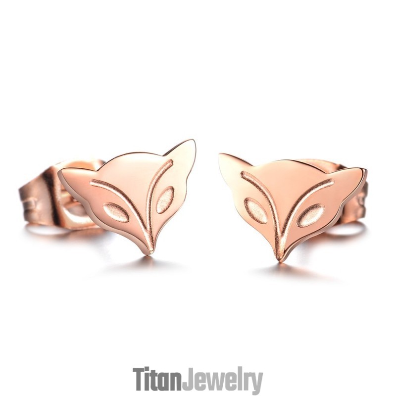 優れた品質の女性用キツネ型チタンイヤリング