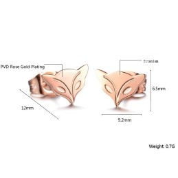 優れた品質の女性用キツネ型チタンイヤリング