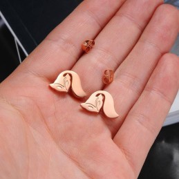 世界中で売れている女性用キツネ型チタンイヤリング