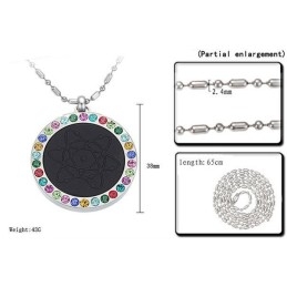 使用に耐える健康チタンペリリスネックレス（ダイヤモンド付き）