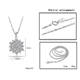 品質と量を保証する女性用星空プラチナメッキチタンネックレス