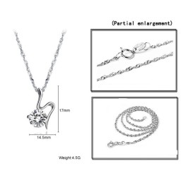 高品質の女性用レトロプラチナメッキチタンネックレス