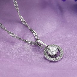 最高品質の女性用プラチナメッキチタンネックレス
