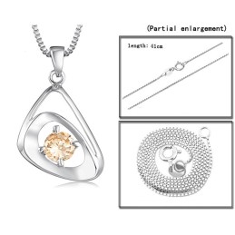 品質と量を保証する女性用プラチナメッキチタンネックレス