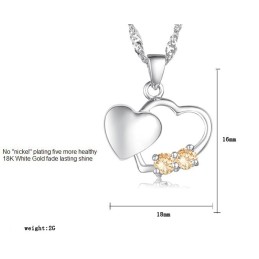 安定した品質の女性用ファッションプラチナメッキチタンネックレス