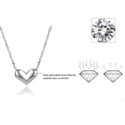 優れた品質の女性用スイートハートプラチナメッキチタンネックレス