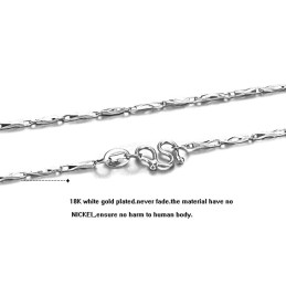 最高品質の女性用インゴットプラチナメッキチタンチェーン