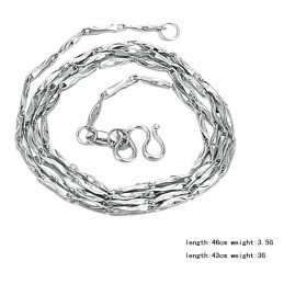最高品質の女性用インゴットプラチナメッキチタンチェーン