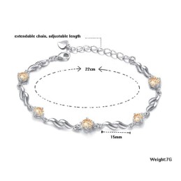 信頼できる評判の女性用素敵なプラチナメッキチタンブレスレット