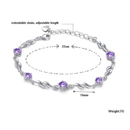 信頼できる評判の女性用素敵なプラチナメッキチタンブレスレット